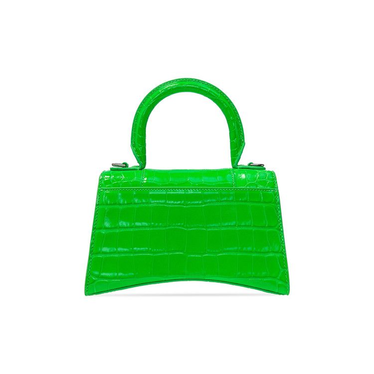 Balenciaga Xs Hourglass Top Handle 'fluo Green'
