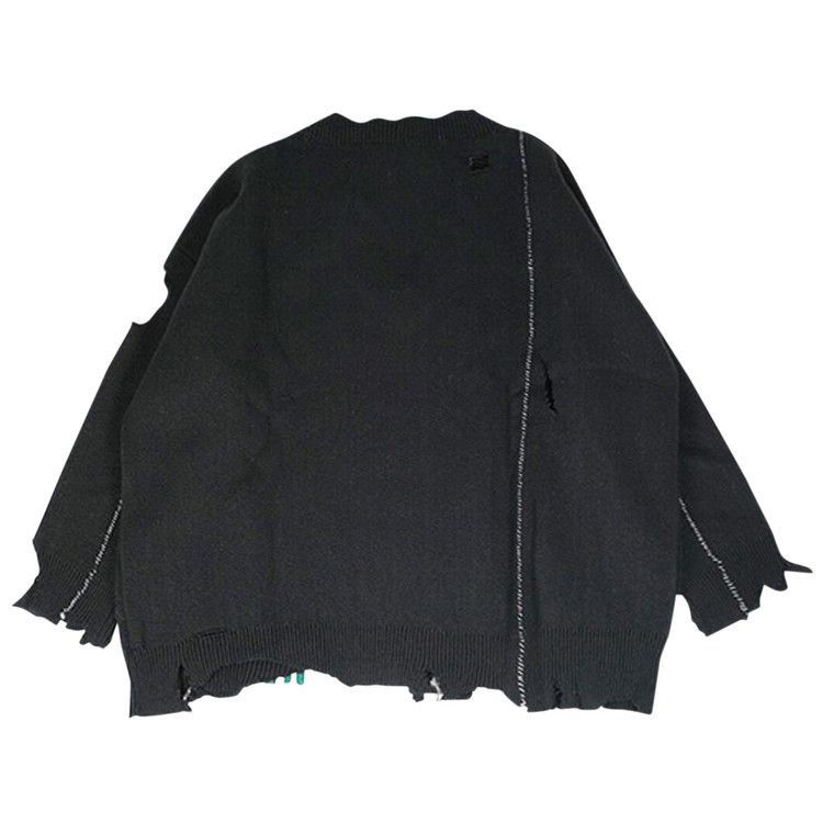 Buy Raf Simons Oversized Destroyed V-Neck Sweater With Rena Buy Raf Simons Oversized Destroyed V-Neck Sweater With Rena