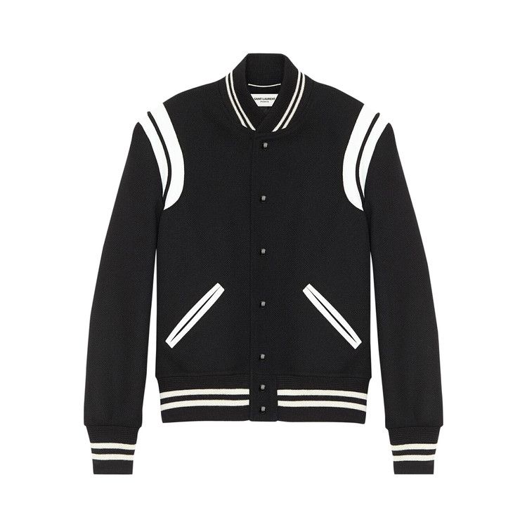 Buy Saint Laurent Teddy Jacket 'Black/White' - 354718 Y180W 1070