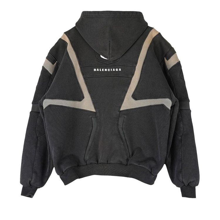 Buy Balenciaga Biker Hoodie 'Black/White' - 790359 TQVM2 1070