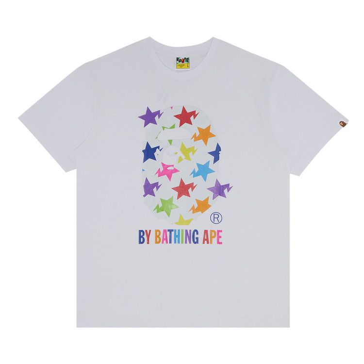 Buy BAPE Big Head Ape Star Festival T-Shirt 'Multicolor/White