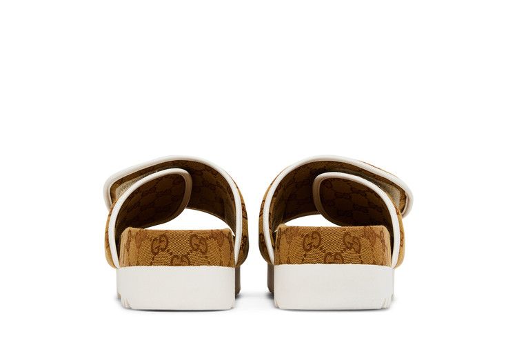 靴 Gucci Adidas GG monogram Slide Mesa UK12 Gucci x Adidas Originals - Monogram Slide Mesa Beige Cloth