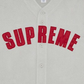 Buy Supreme Ultrasuede Mesh Baseball Jersey 'Grey' - SS24KN22 GREY