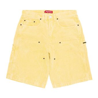 Buy Supreme Washed Corduroy Double Knee Painter Short 'Yellow