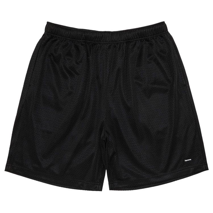 Supreme Small Box Baggy Mesh Shorts Black