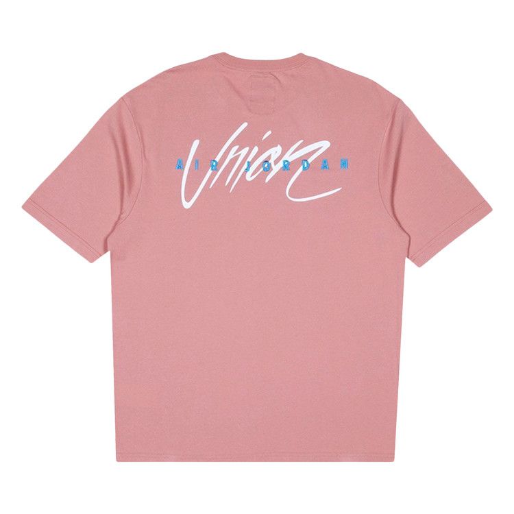 Air Jordan X Union La Reverse Dunk T-Shirt Rust Pink