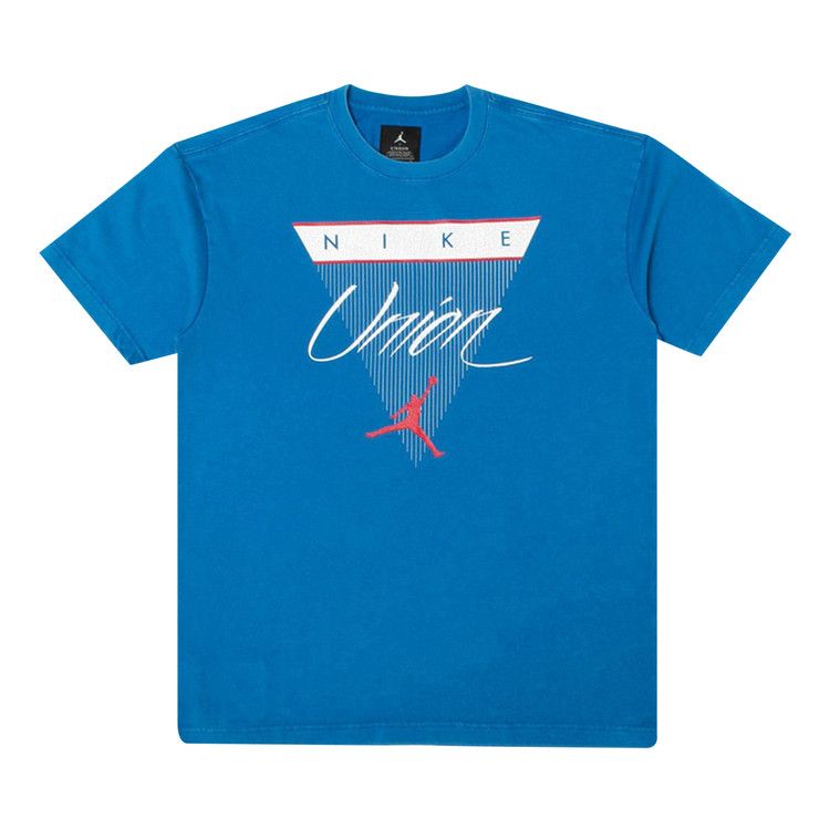 Air Jordan X Union Nrg Vault Flight Triangle Tee 'blue'