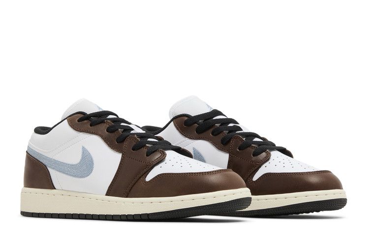 Air Jordan 1 Low Gs Mocha Blue Grey
