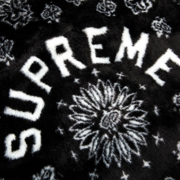 Buy Supreme Bandana Faux Fur Bomber Jacket 'Black' - SS21J25 BLACK 