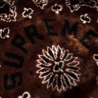Buy Supreme Bandana Faux Fur Bomber Jacket 'Brown' - SS21J25 BROWN