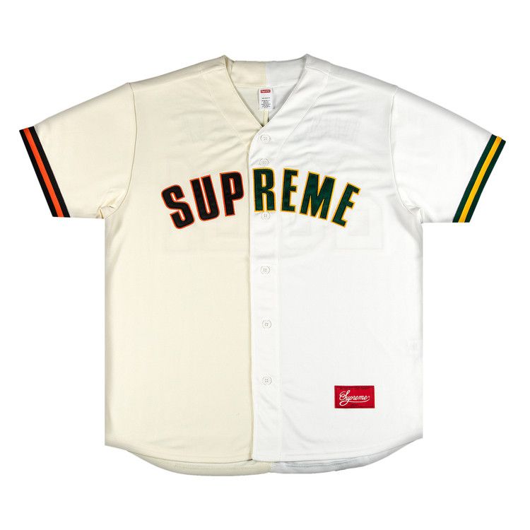 Buy Supreme Don't Hate Baseball Jersey 'Natural' - SS21KN11