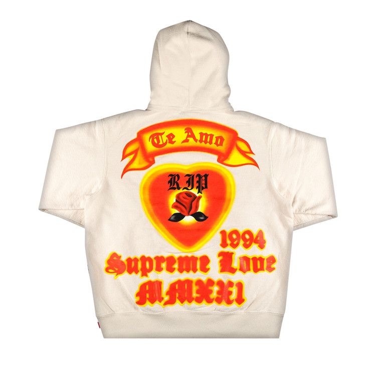 Buy Supreme Love Hooded Sweatshirt 'Natural' - SS21SW8 Buy Supreme Love Hooded Sweatshirt 'Natural' - SS21SW8