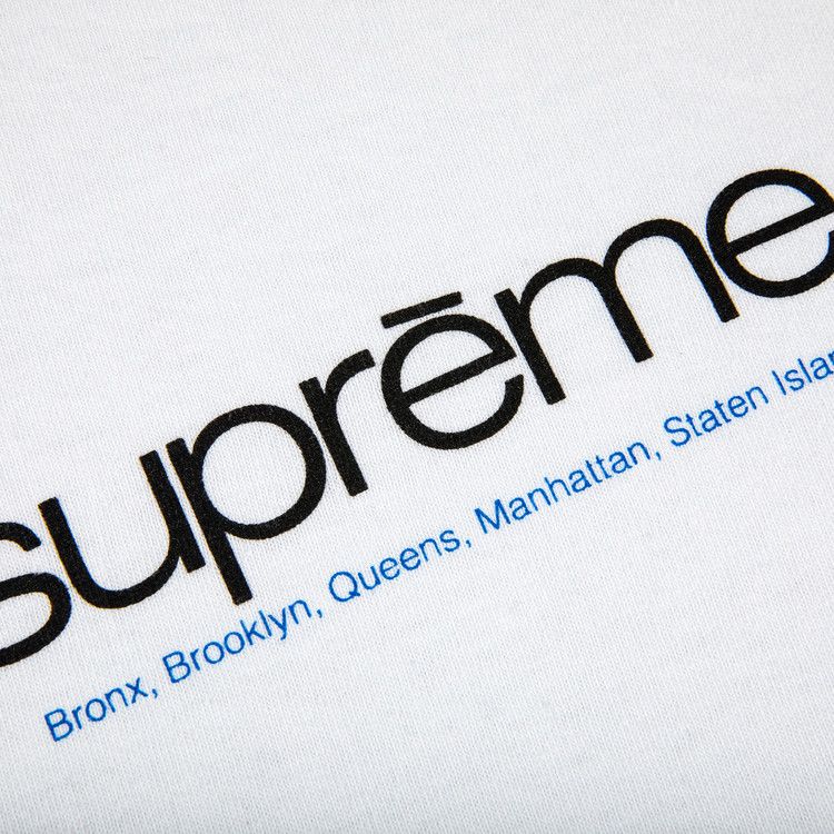 Buy Supreme Five Boroughs Tee 'White' - SS21T11 WHITE | GOAT