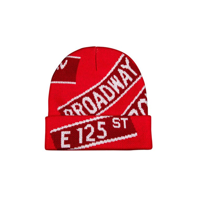 Buy Supreme Street Signs Beanie 'Red' - SS21BN16 RED