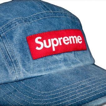 Supreme Washed Chino Twill Camp Cap 'Denim'