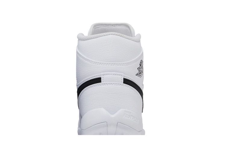 Air Jordan 1 Mid Cleat Gs White Black
