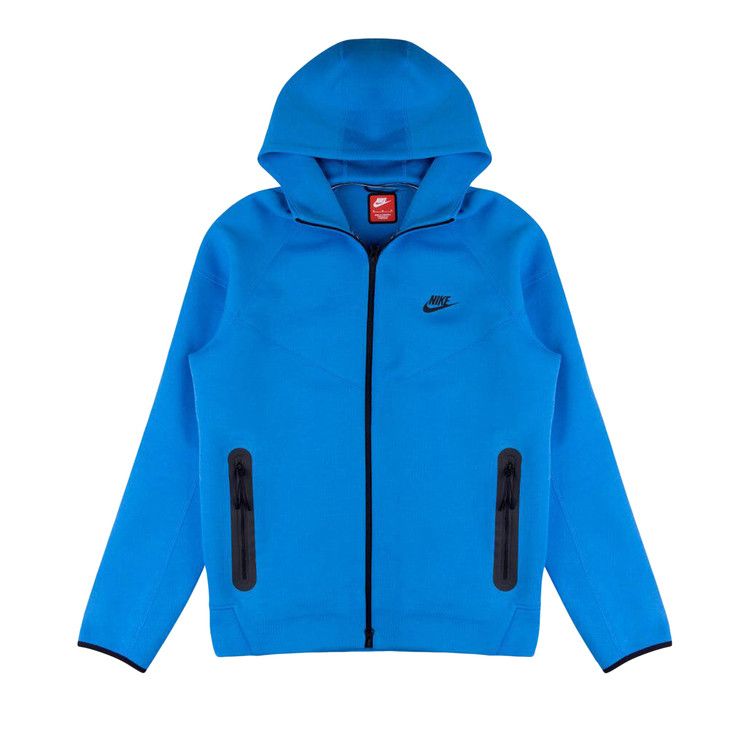 Nike Sportswear Tech Fleece Windrunner Full Zip Hoodie Light Photo Blue/Black