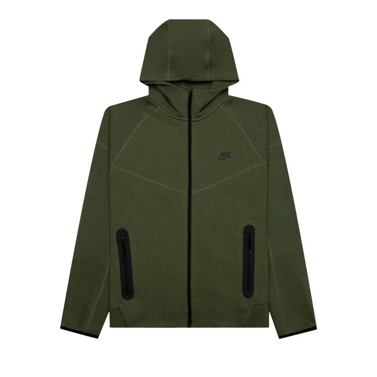 Nike Sportswear Tech Fleece Windrunner Full Zip Hoodie 'medium Olive/Black'