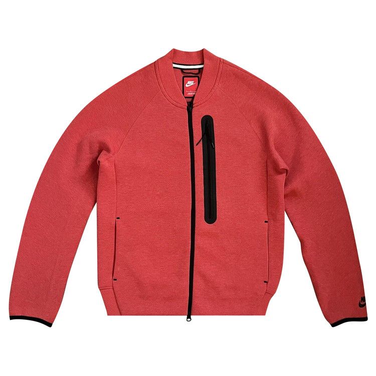 Nike Sportswear Tech Fleece Bomber Jacket Light University Red Heather/Black