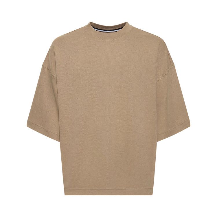 Nike Sportswear Tech Fleece Reimagined Oversized Shorts-Sleeve Sweatshirt Light Iron Ore