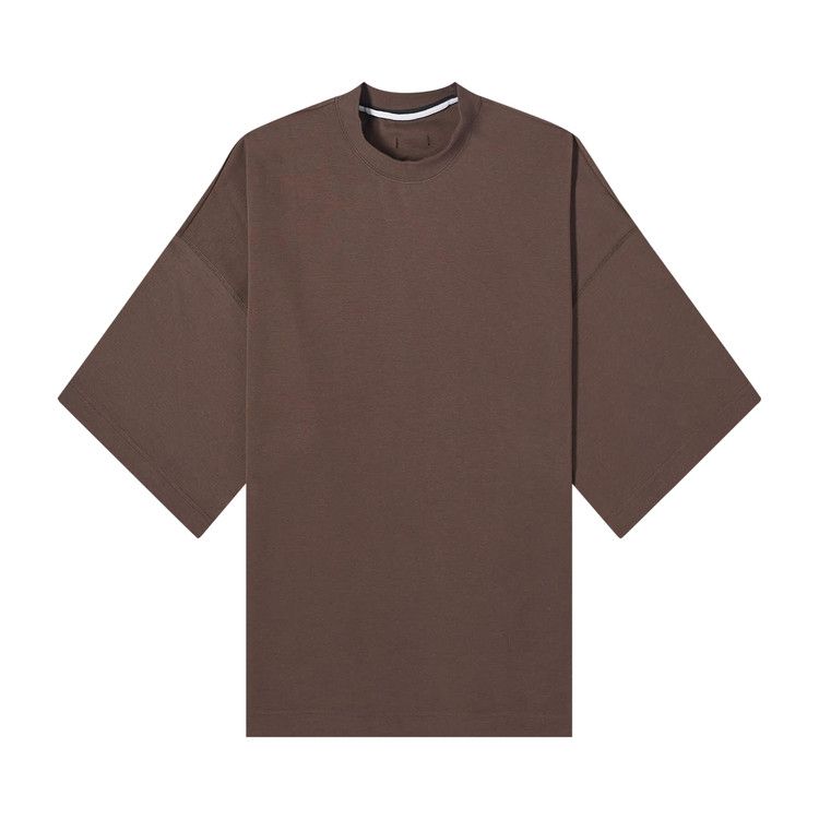 Nike Sportswear Tech Fleece Reimagined Oversized Shorts-Sleeve Sweatshirt Baroque Brown