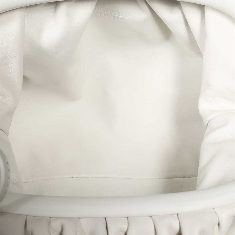 Bottega Veneta Mini Pouch Bag Chalk/Gold