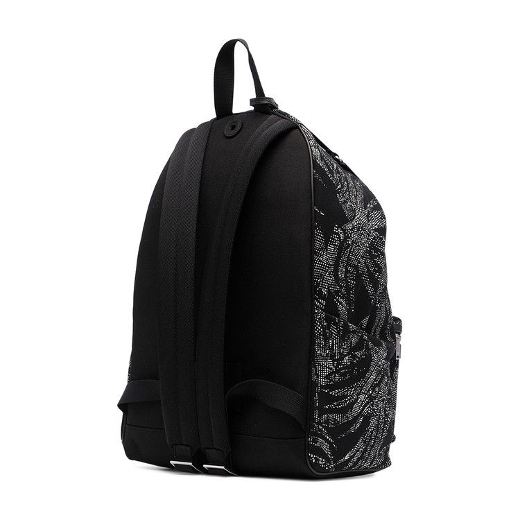 Saint Laurent Canvas City Backpack 'nero/Ivory'