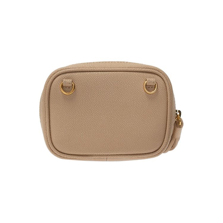 Saint Laurent Keypouch With Strap Dark Beige