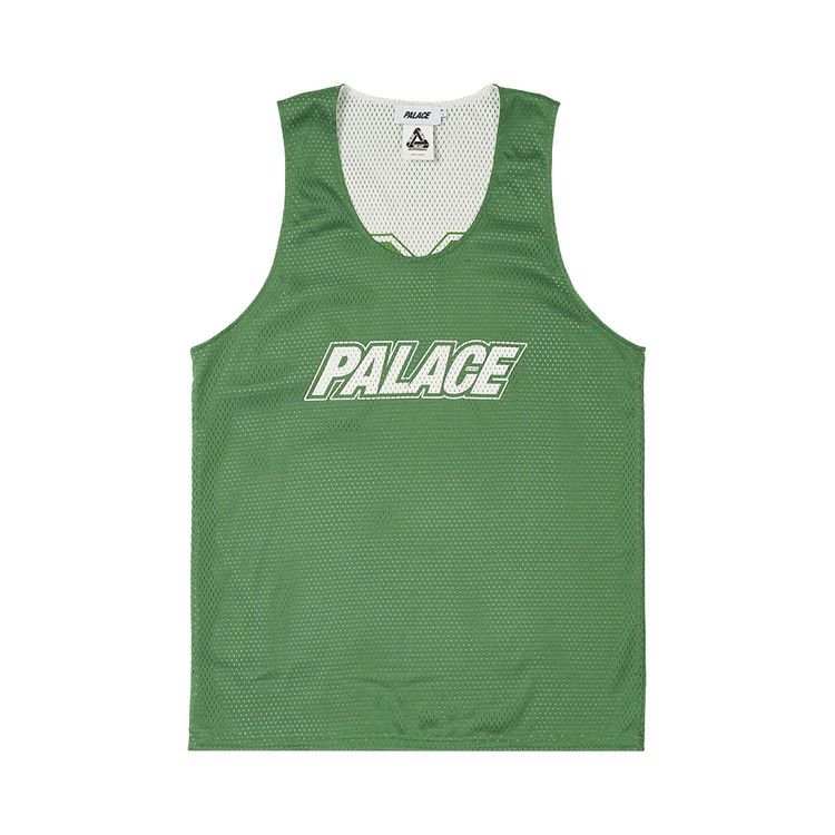 Buy Palace Mesh Reverso Border Vest 'Green' - P26ES042 | GOAT