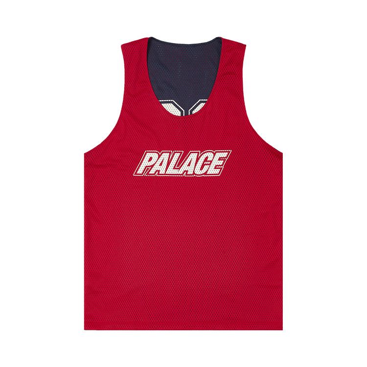 Buy Palace Mesh Reverso Border Vest 'Navy' - P26ES046 | GOAT