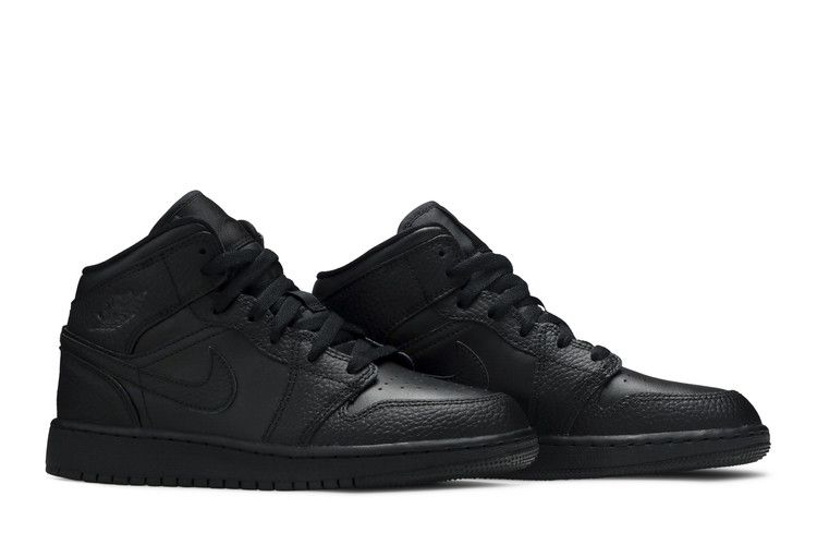 Air Jordan 1 Mid Gs Triple Black 2020