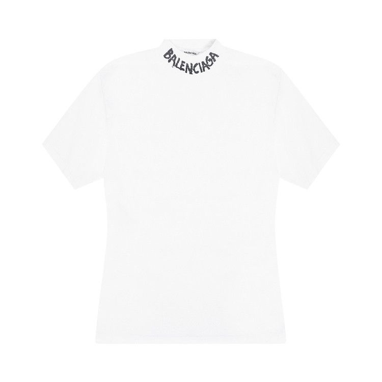 Balenciaga Curved T-Shirt White/Black