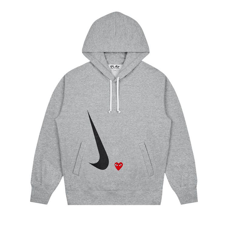 Nike X Comme Des GarçOns Play Hoodie Grey