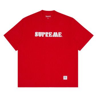 Supreme - tko Buy Supreme Stencil Embroidered Short-Sleeve Top 'Red