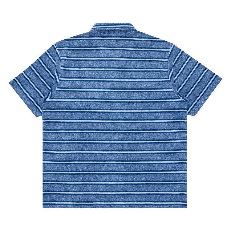 Supreme Stripe Terry Short-Sleeve Polo 'Royal'