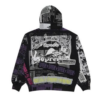 Buy Supreme Collage Zip Up Hooded Sweatshirt 'Black' - SS24SW60