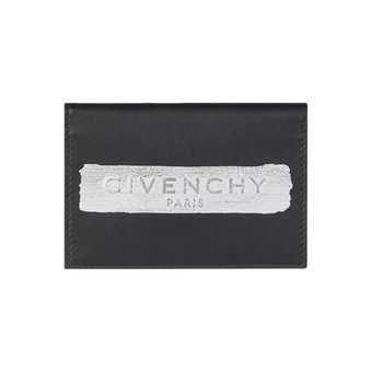 Buy Givenchy Card Holder With Latex Band 'Black/Silver