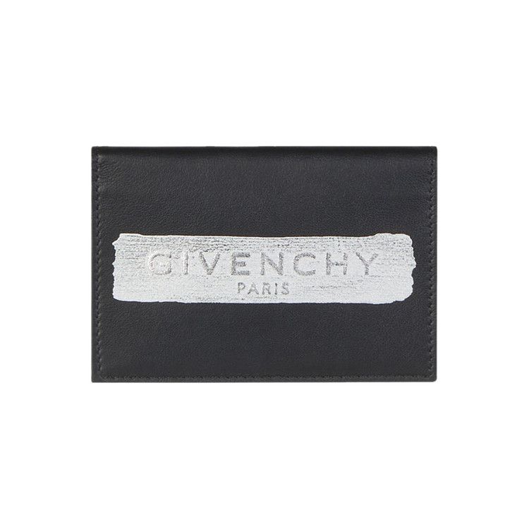 Buy Givenchy Card Holder With Latex Band 'Black/Silver