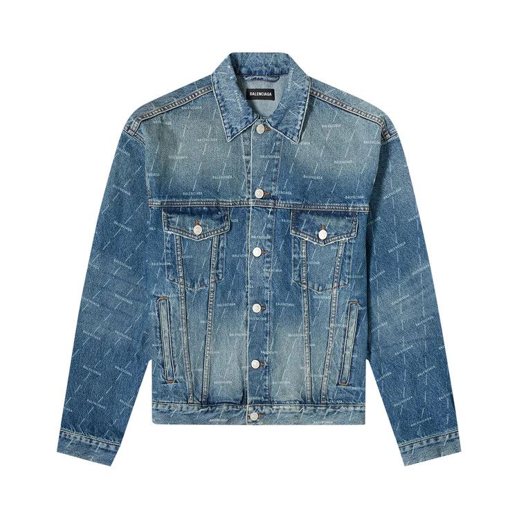Buy Balenciaga Oversized Denim Jacket 'Authentic Dark Blue