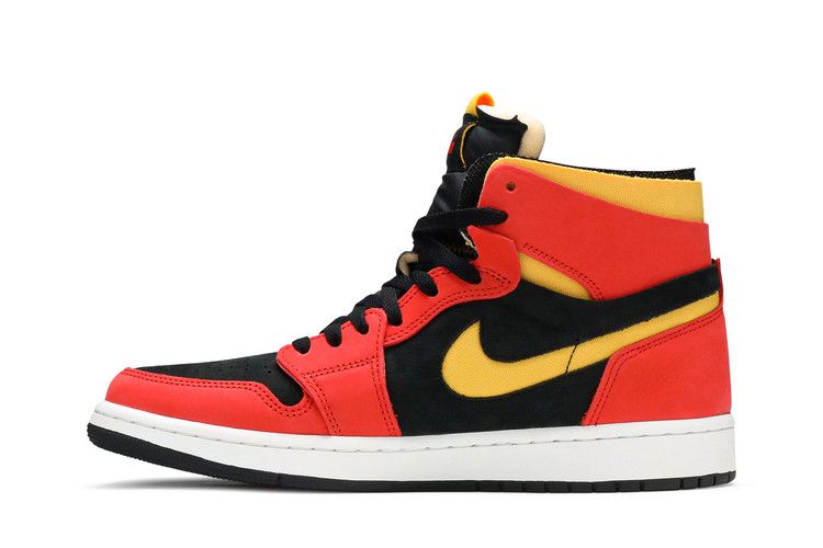 Jordan 1 High Zoom Air CMFT Black Chile Red - Thumbnail 4