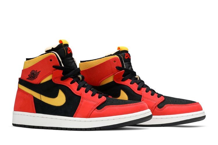Jordan 1 High Zoom Air CMFT Black Chile Red - Thumbnail 9