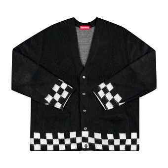 トップス Supreme Brushed Checkerboard Cardigan XL 743590_01.jpg.jpeg
