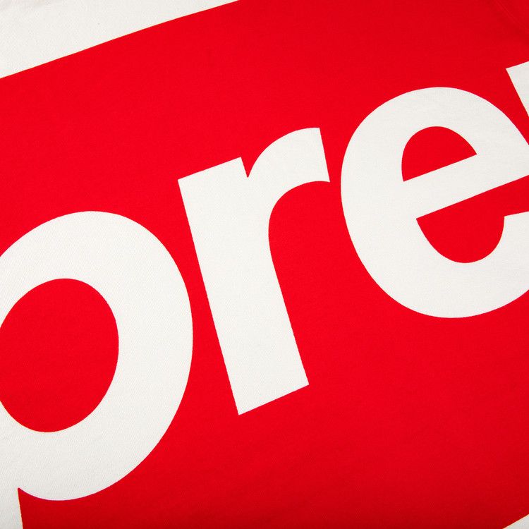 Supreme Big Logo Hooded Sweatshirt 'white'