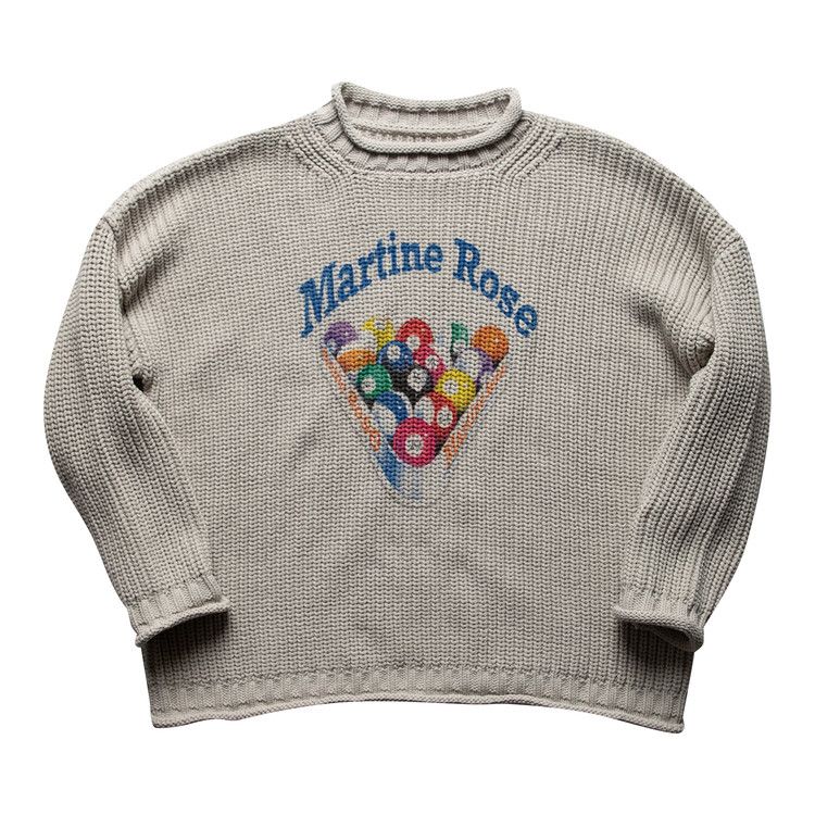 Buy Martine Rose Basset Jumper 'Grey' - MR921W GREY | GOAT