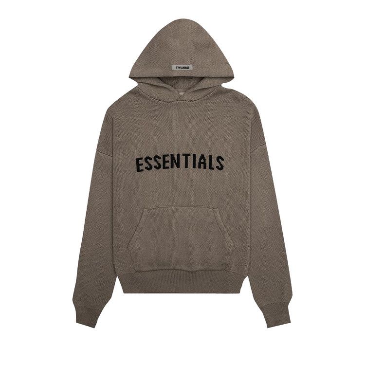 Buy Fear of God Essentials Knit Hoodie 'Taupe' - 1092 50852 0012