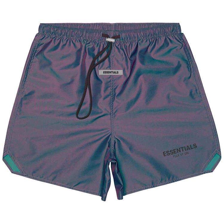 Buy Fear of God Essentials Iridescent Nylon Running Shorts 'Multicolor' -  0160 25050 0072 089 | GOAT