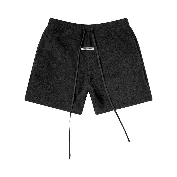 Buy Fear of God Essentials Polar Fleece Sweat Shorts 'Black' - 0160 25050  0066 001 | GOAT