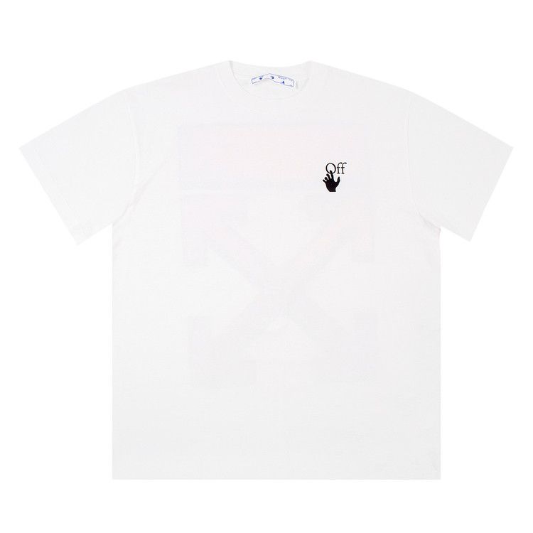 Buy Off-White Marker Over Tee 'White' - OMAA038R21JER0020125 | GOAT