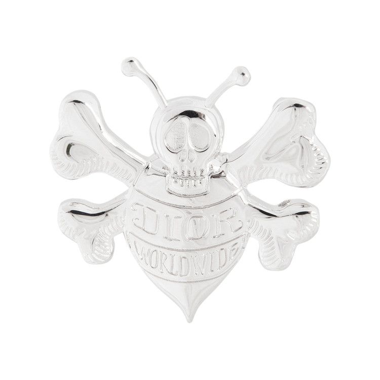 Buy Dior x Shawn Stussy Bee Brooch 'Silver' - V0576H0MMT D000 | GOAT