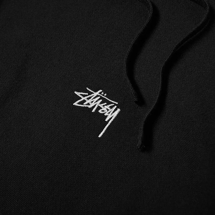 Stussy Stock Logo Hoodie Black